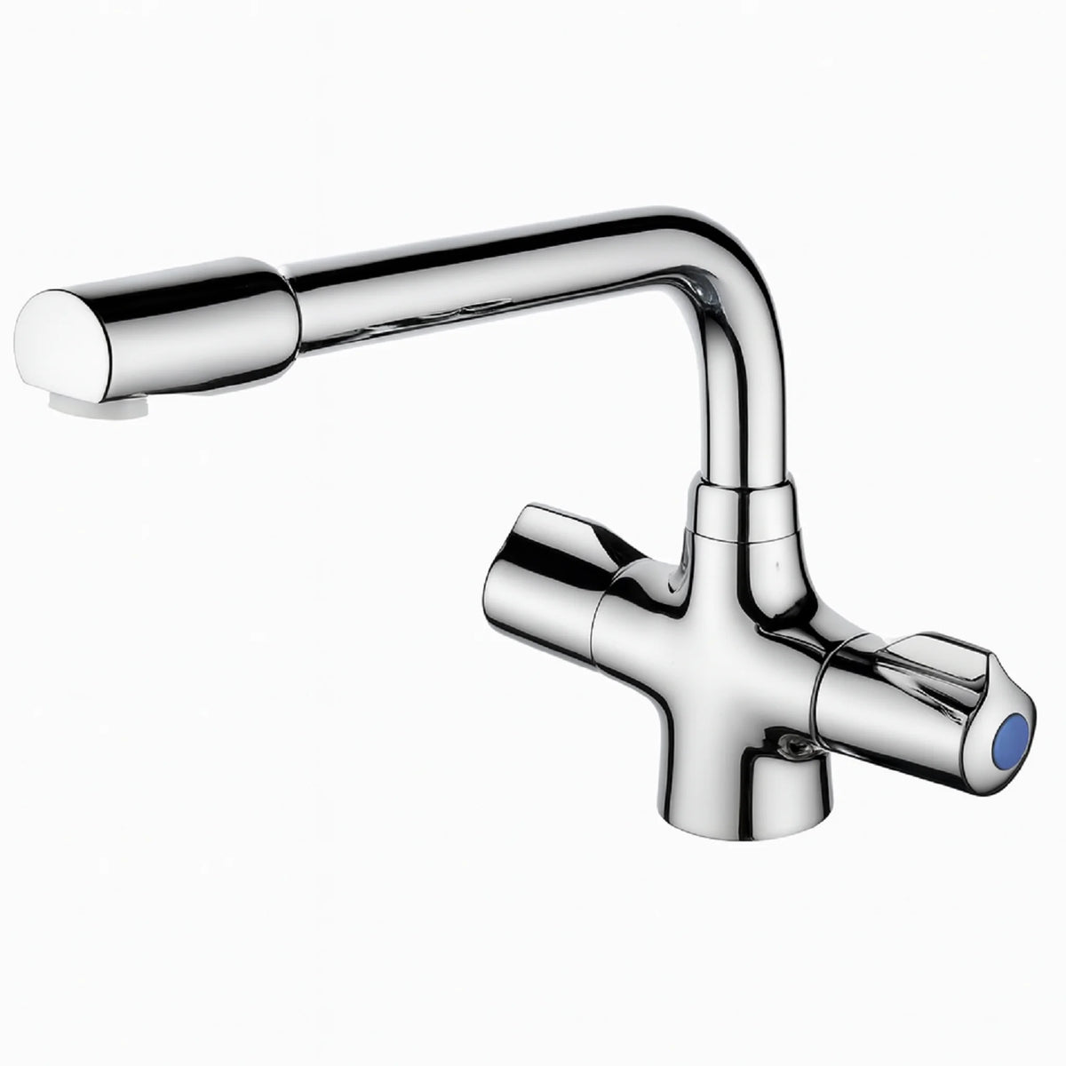 Alore Chrome Dual Handle Kitchen Mixer Tap – Swivel Spout