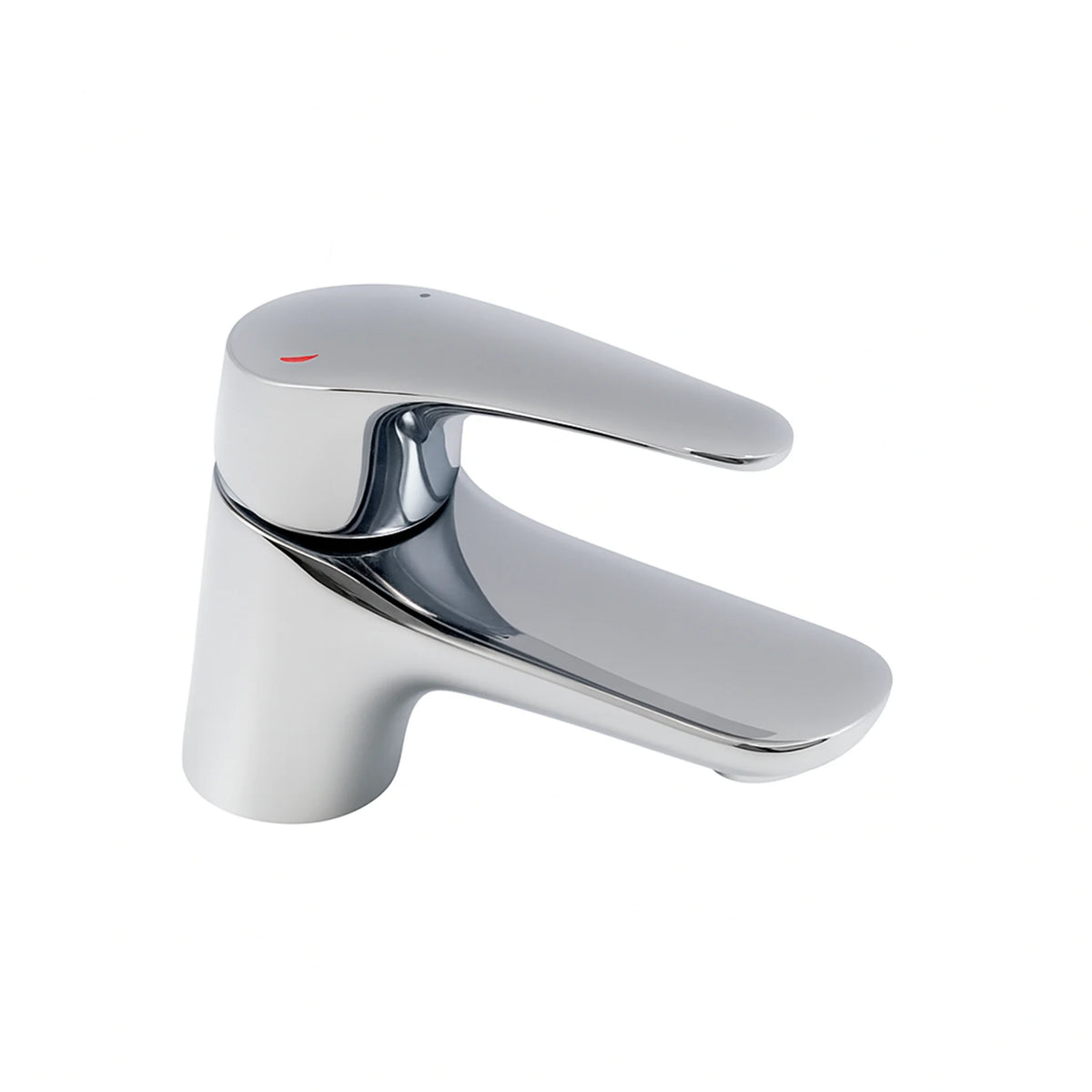 S12 Curve Slim Mono Basin Mixer Tap – Chrome, with Click Waste