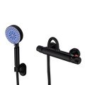 Geras Thermostatic Shower Bar & Handset Set – Black