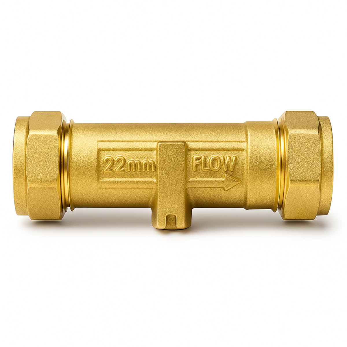 22mm DZR Compression Double Check Valve