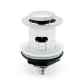 Click-Clack Basin Waste – Slotted, Chrome, Plastic Nut