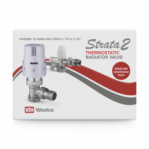 15/10mm Angle Strata 2 TRV Twin Pack with Drain Off