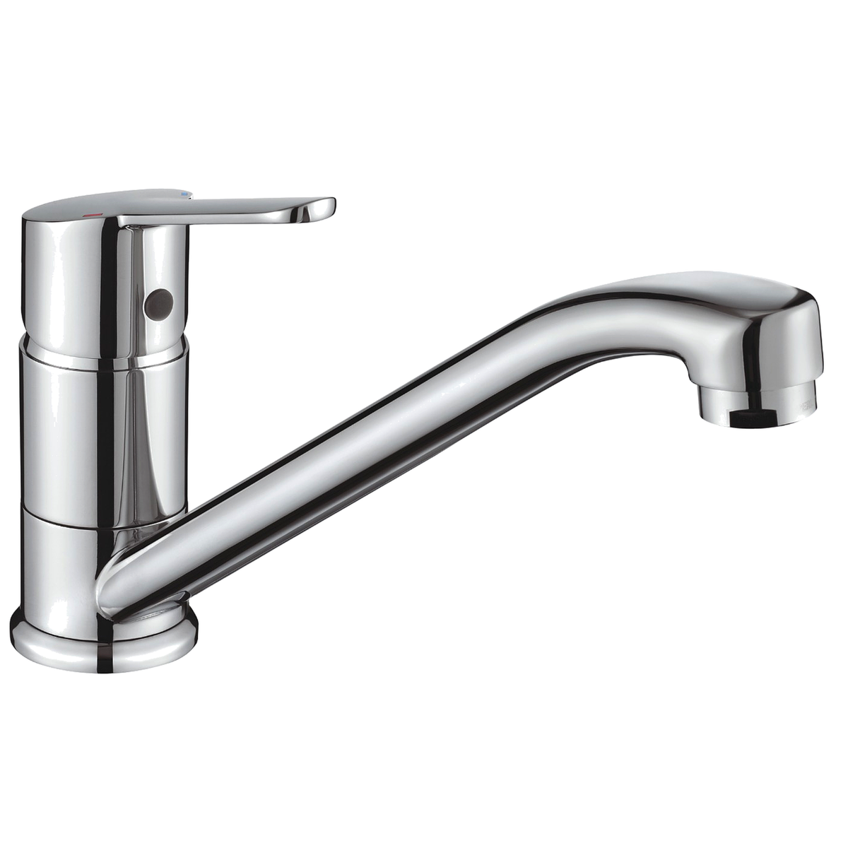 Dania Long Neck Kitchen Mixer Tap – Chrome, Single Lever