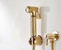 Handheld Brass Bidet Douche Set – Gold Finish
