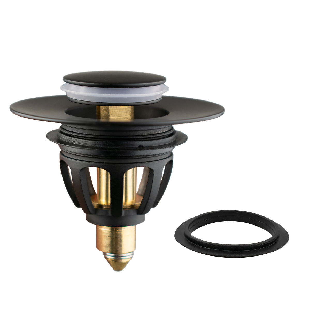 Click-Clack Basin Waste Pop-Up Replacement Plug with Spare O-Ring