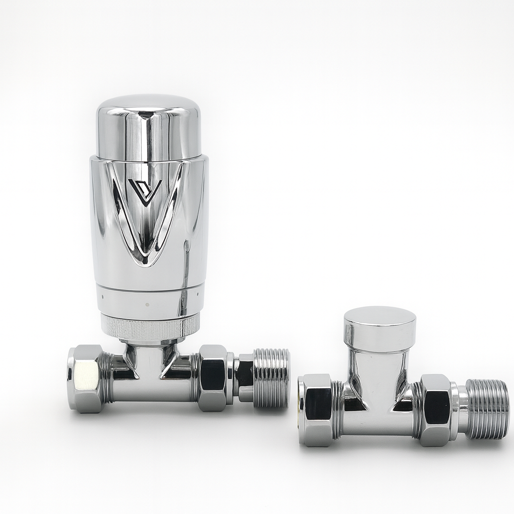 15/10MM a Rated TRV Straight Twin Pack Chrome