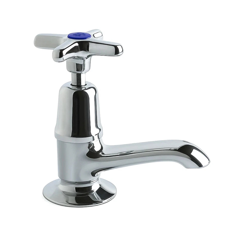 Clever Performa 2159 Cross Top Basin Tap – Cold, Chrome-Plated Brass