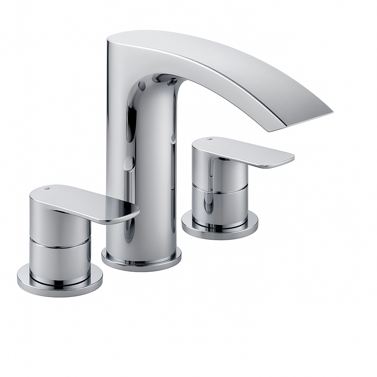 Lamina 3 Hole Bath Filler Chrome