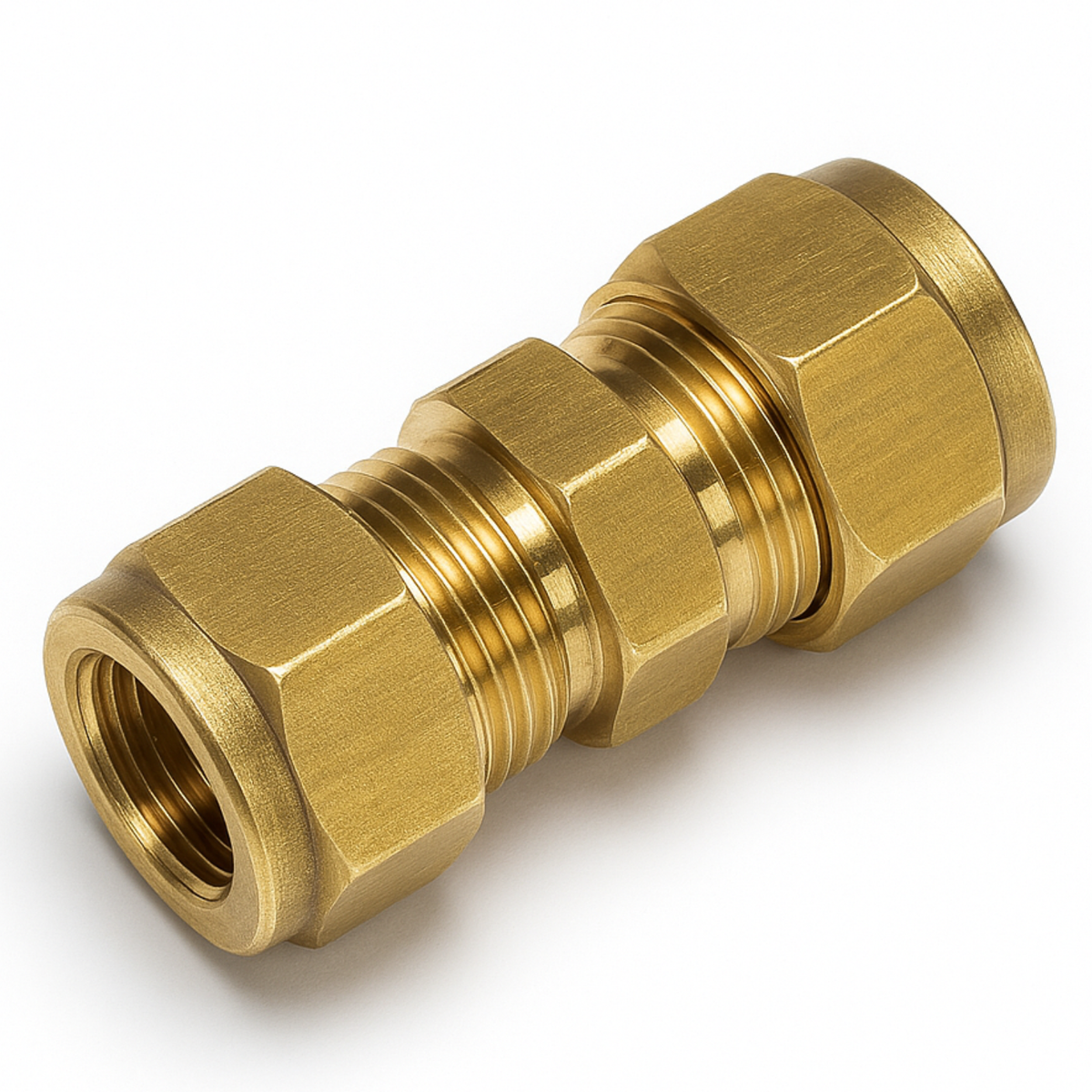 15mm x 10mm DZR Brass Reducing Coupling – Compression (J603)
