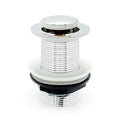Click-Clack Basin Waste – Unslotted, Chrome, Plastic Nut