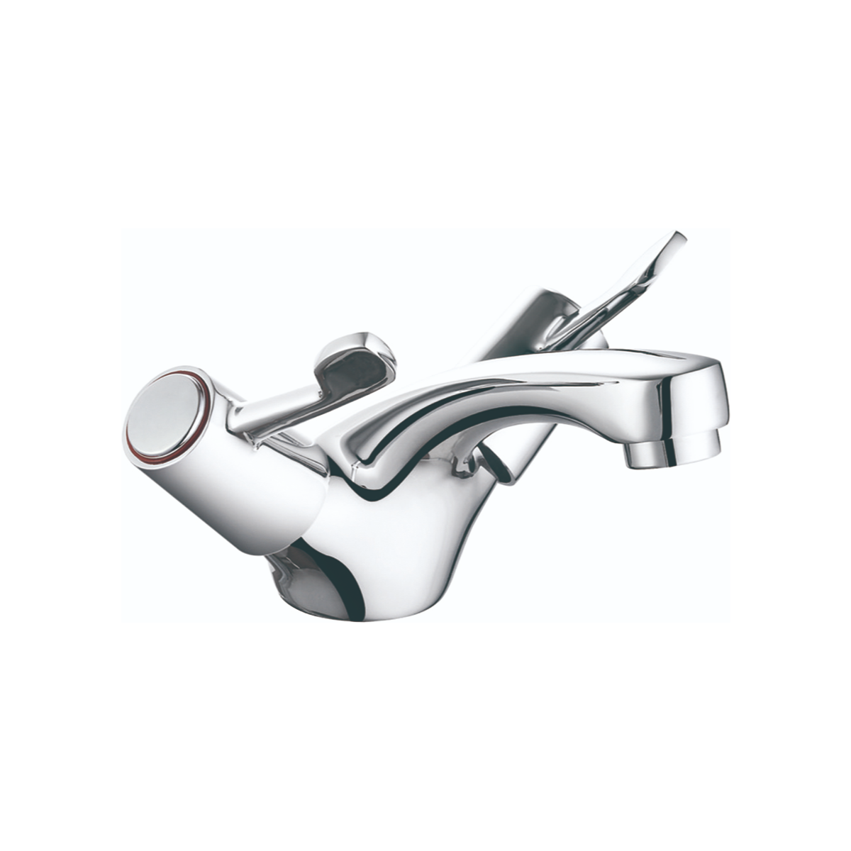 Hera WRAS-Approved Two-Handle Monobloc Basin Mixer – Chrome