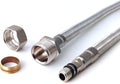 WRAS-Approved Flexi Tap Connector Pair – M10 x 15mm, 900mm, Stainless Steel