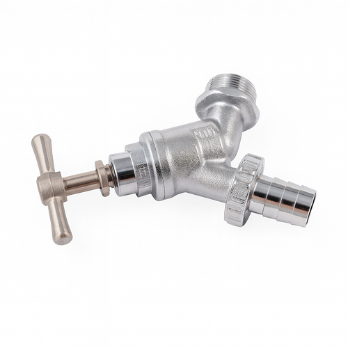 1/2" Chrome Hose Union Bibcock – Outdoor Garden Tap