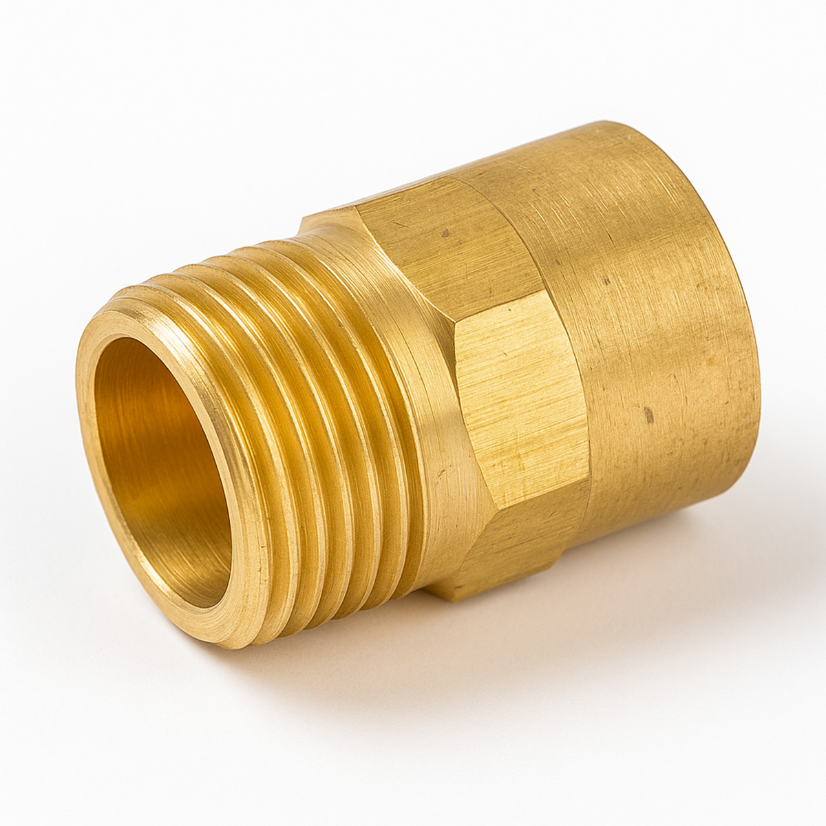 22mm x 3/4" Straight Male Connector – Brass CO3 (Pack of 2)