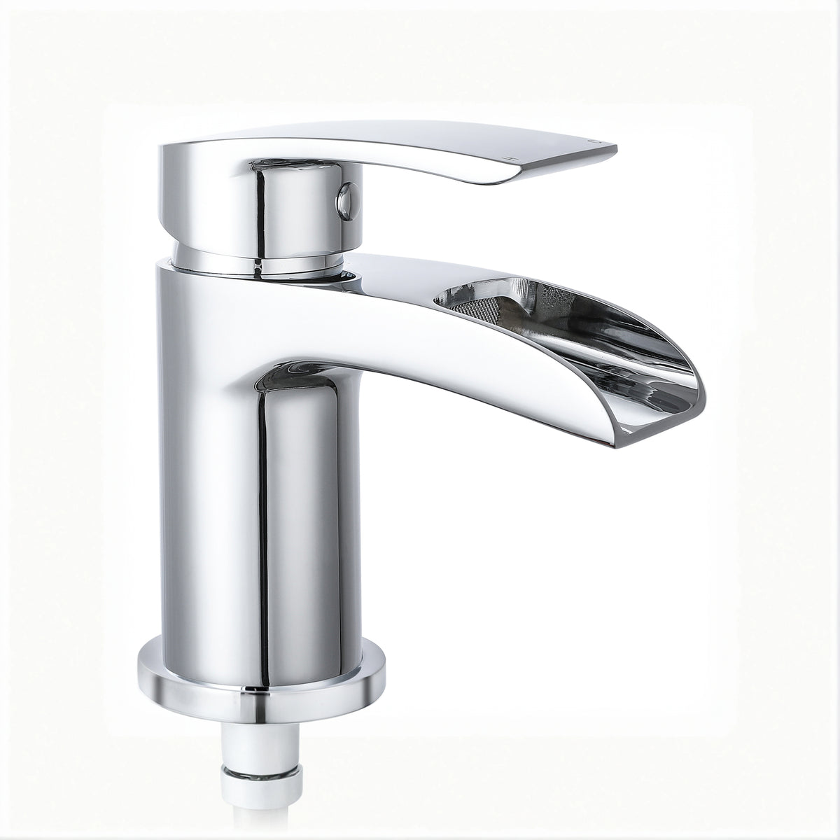 Ripple Waterfall Basin Mixer Tap – Chrome, Single Lever