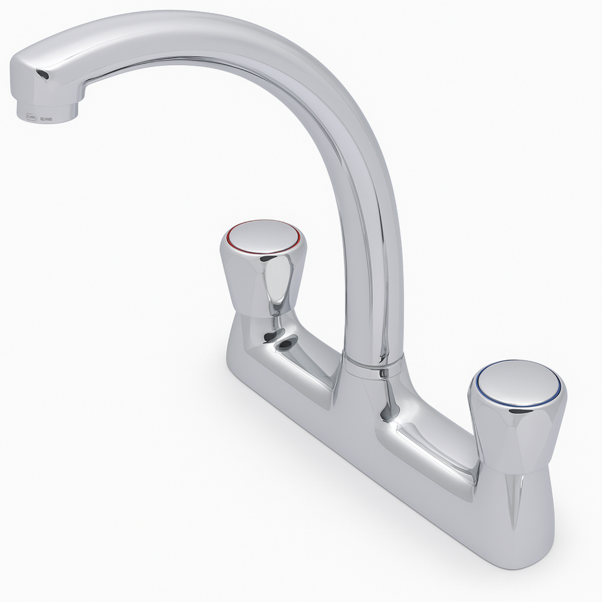Clever Araya Mercia Modern Deck Kitchen Mixer Chrome
