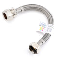 WRAS Flexi Tap Connector – 15mm Comp x 1/2" BSP, 200mm, 8.5mm Bore