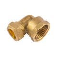 15mm x 1/2" DZR Brass Compression Elbow – C x FI (J609)