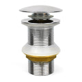 Round Mushroom Click Clack Basin Waste – Unslotted