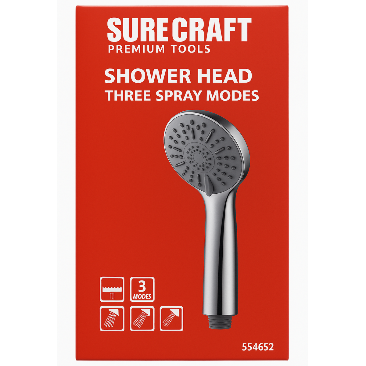 Suregraft 3F Shower Handset Chrome