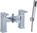Sirius Bath Shower Mixer Tap – Chrome, Dual Lever, Deck Mounted