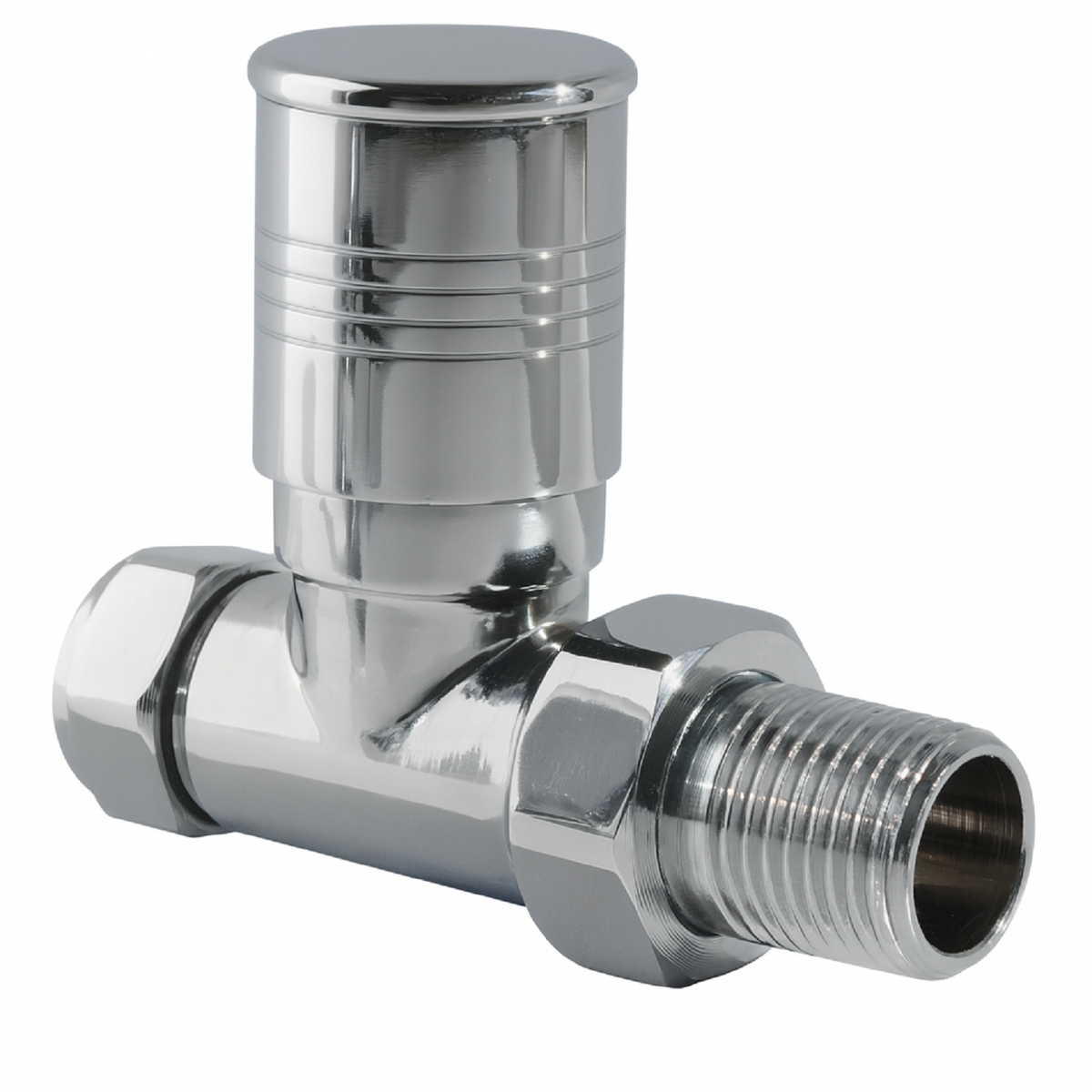 Straight Cycle Track Radiator Valves – Chrome, Sold as a Pair