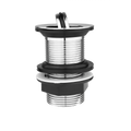 Unslotted Basin Waste with Flip-Top Plug – Chrome, 78mm