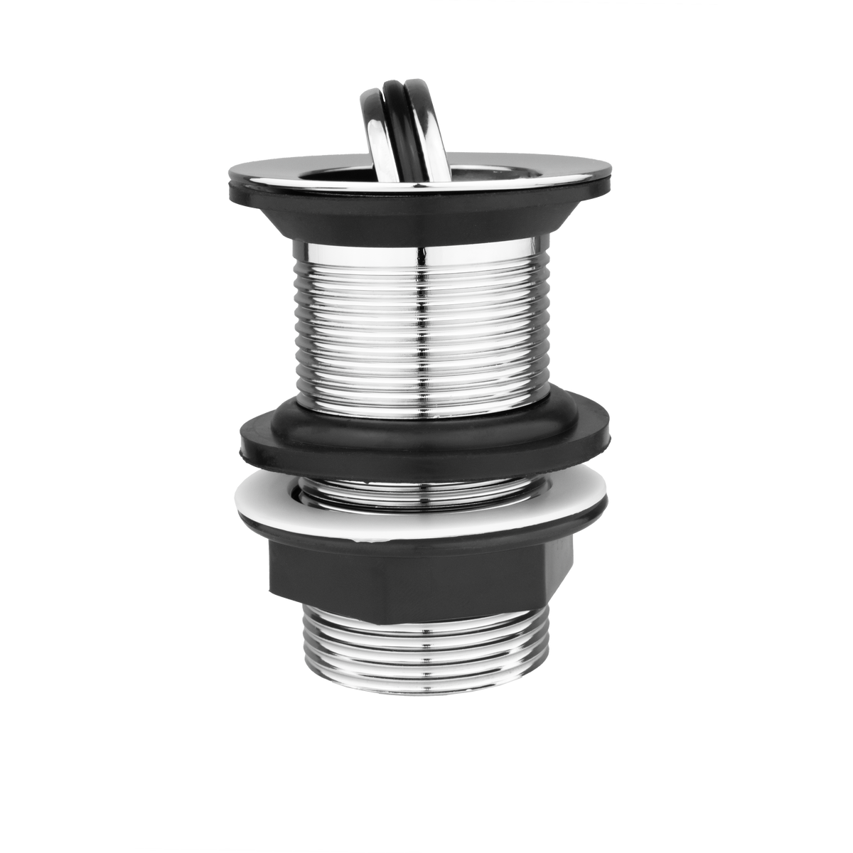 Unslotted Basin Waste with Flip-Top Plug – Chrome, 78mm