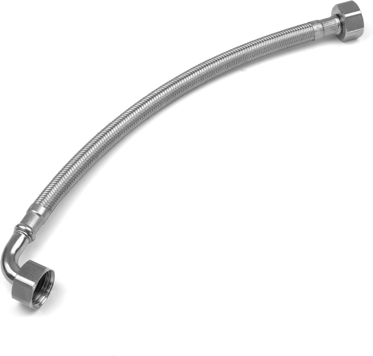 WRAS-Approved 90° Elbow Flexi Pipe Connector – 1/2" BSP x 1/2" BSP, 300mm