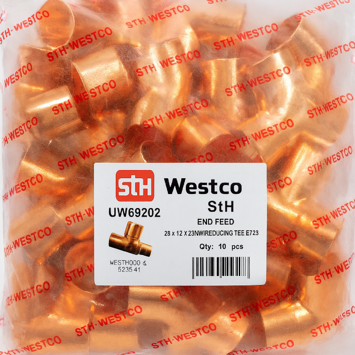 28 x 22 x 28MM Reducing Tee EF26