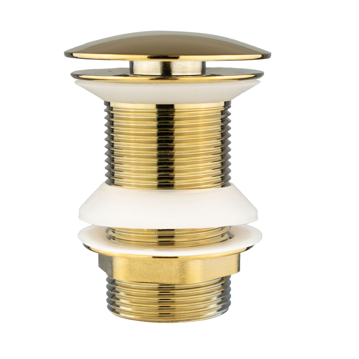 Round Mushroom Click Clack Basin Waste – Unslotted