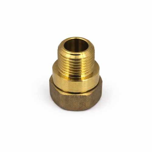 1/4" x 1/4" Brass Nosepc Taper Thread Bg