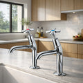 Clever Performa 2158 Cross Top Sink Tap – Hot, Chrome-Plated Brass