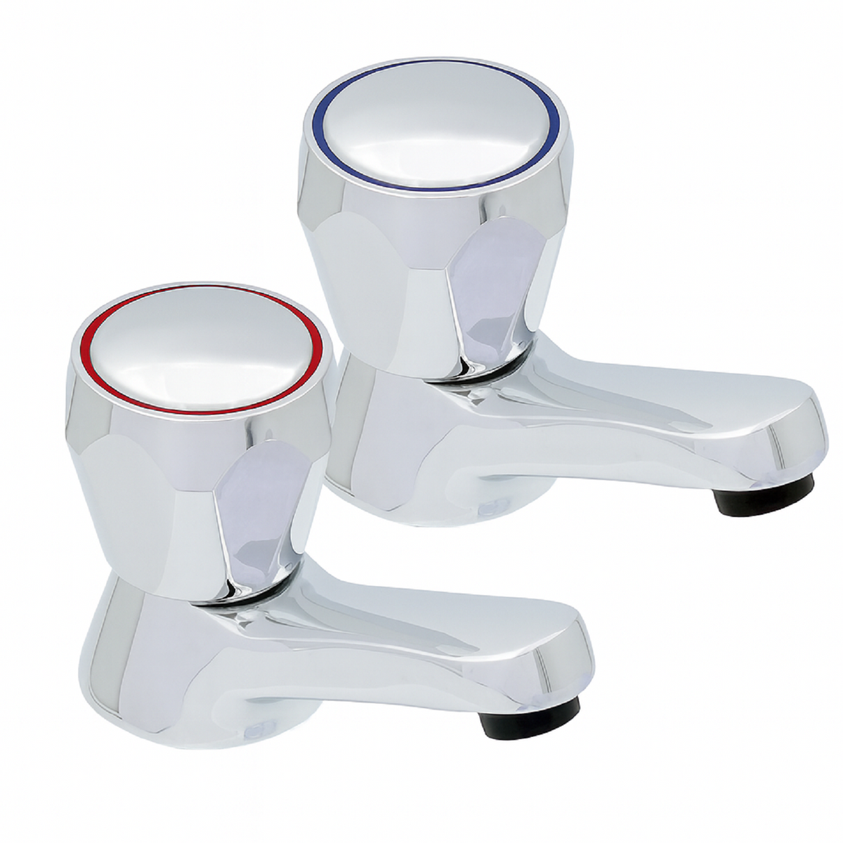 Clever Araya Mercia Modern Basin Tap Pair Chrome