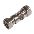 15mm x 1/2" Straight Chrome Service Valve (Pack of 2)