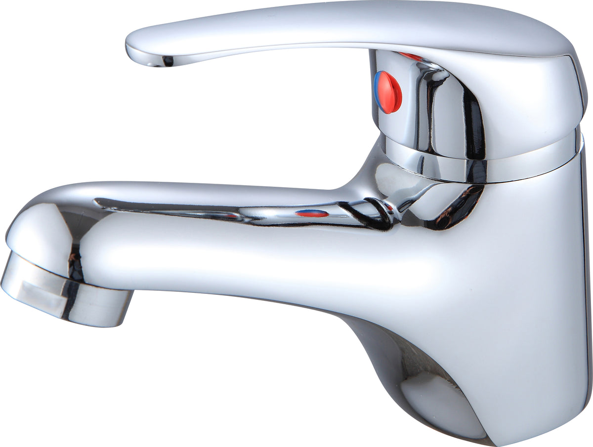 Eros Chrome Basin Monobloc Tap with Waste – 35mm Cartridge