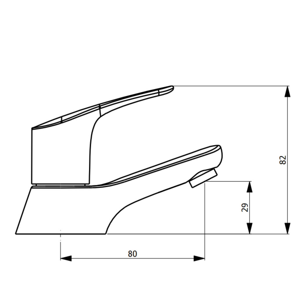 Lujo Bath Tap Pair – Chrome, Lever Handles