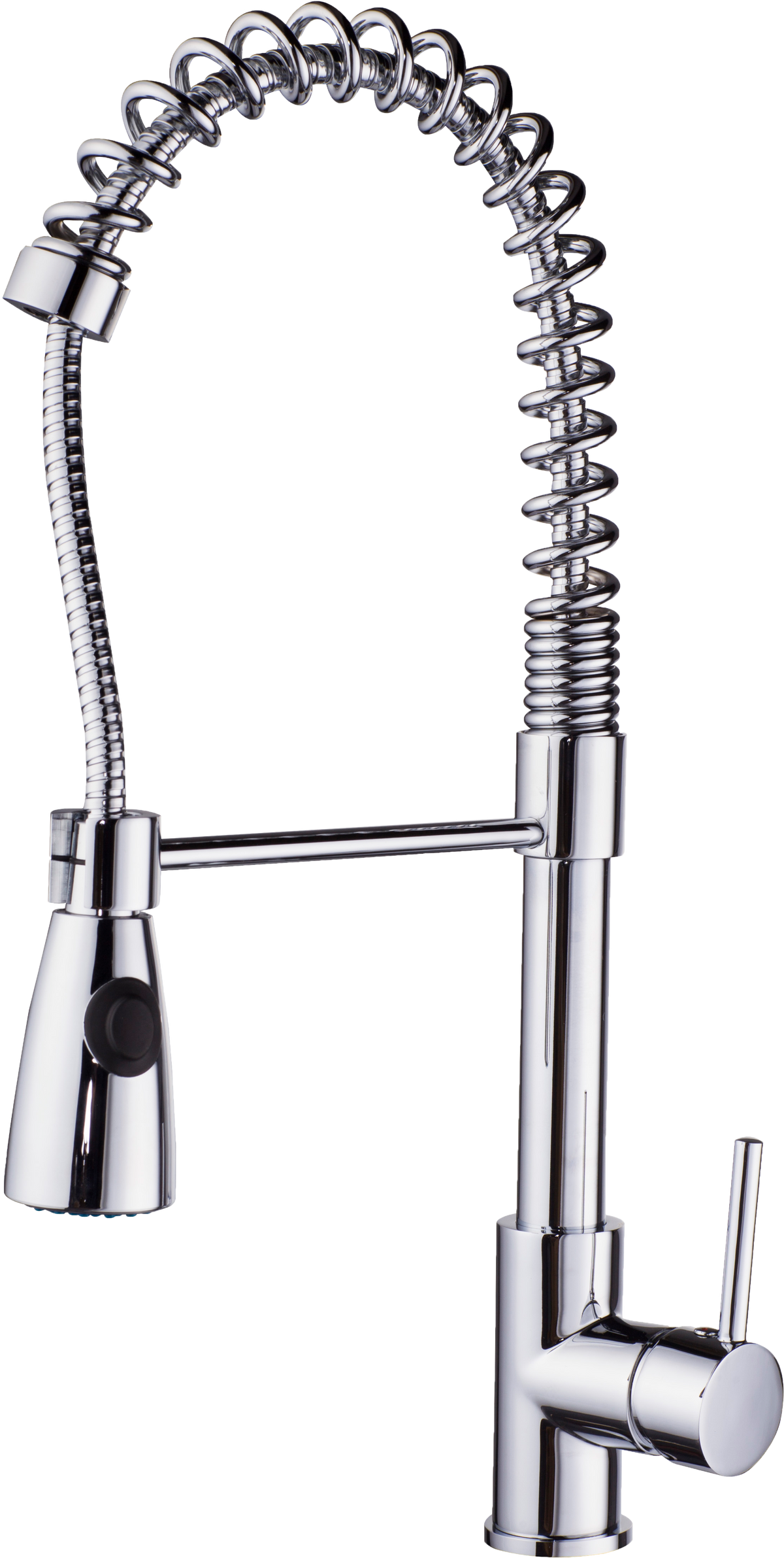 Blanc Chrome Spring Kitchen Tap – Pull-Down Coil Spout
