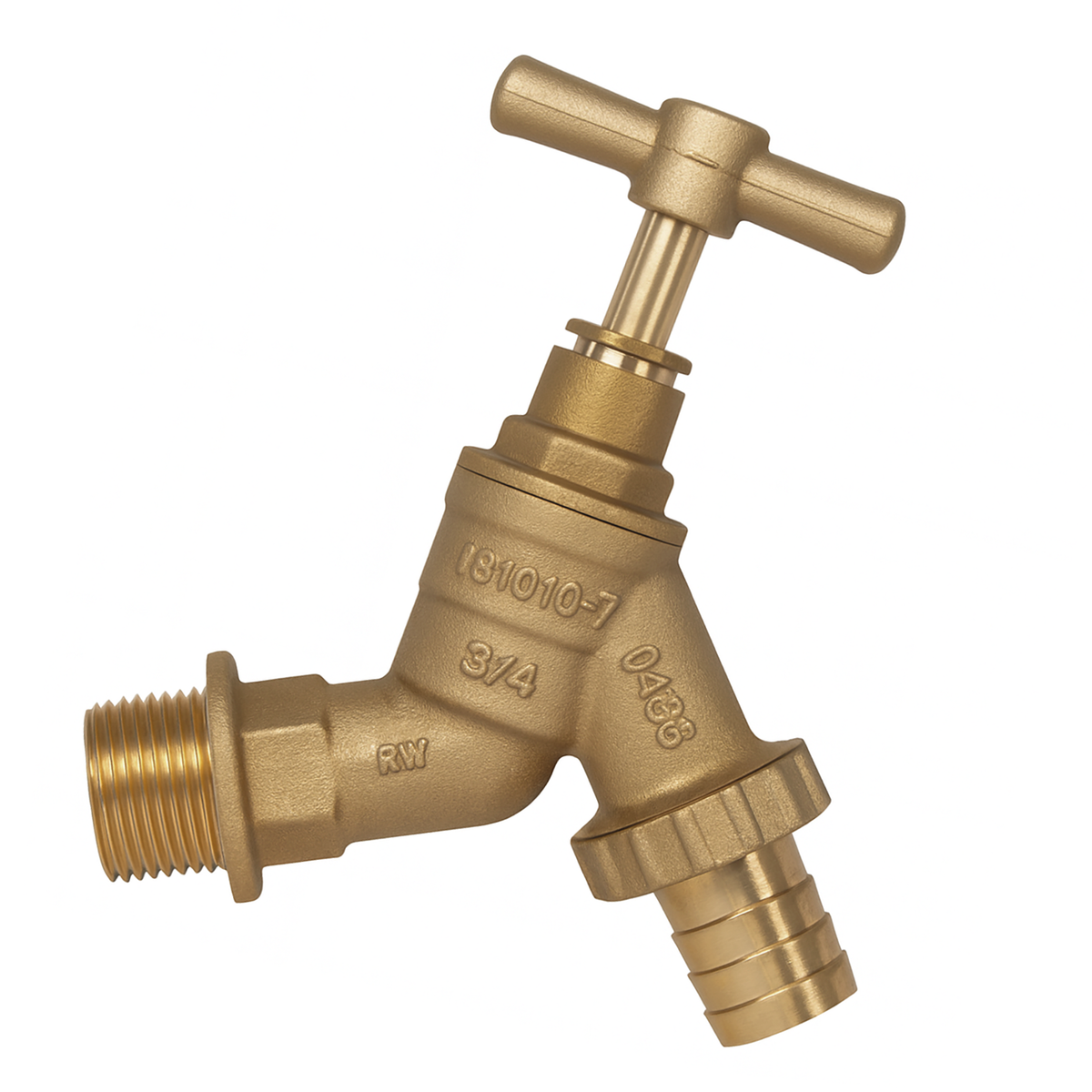 3/4" Solid Brass Hose Union Bibcock – High-Flow Outdoor Tap