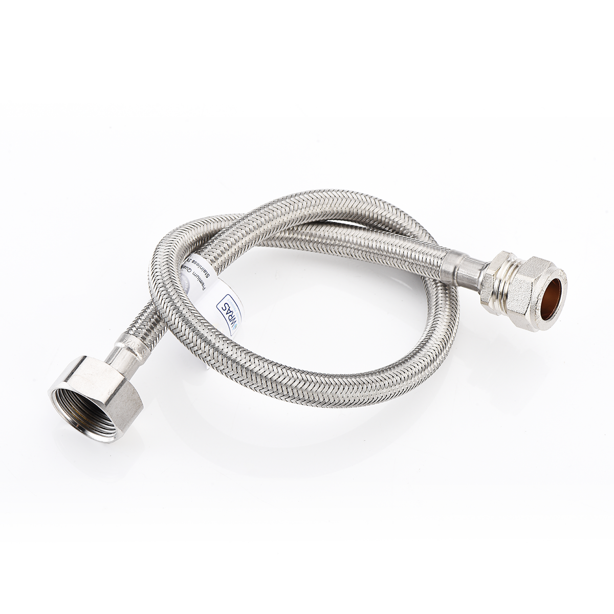 WRAS-Approved Flexible Tap Connector – 15mm x 3/4" BSP, 50cm