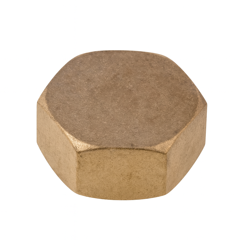 1/2" BSP Blank Nut – Solid Brass (Pack of 10)