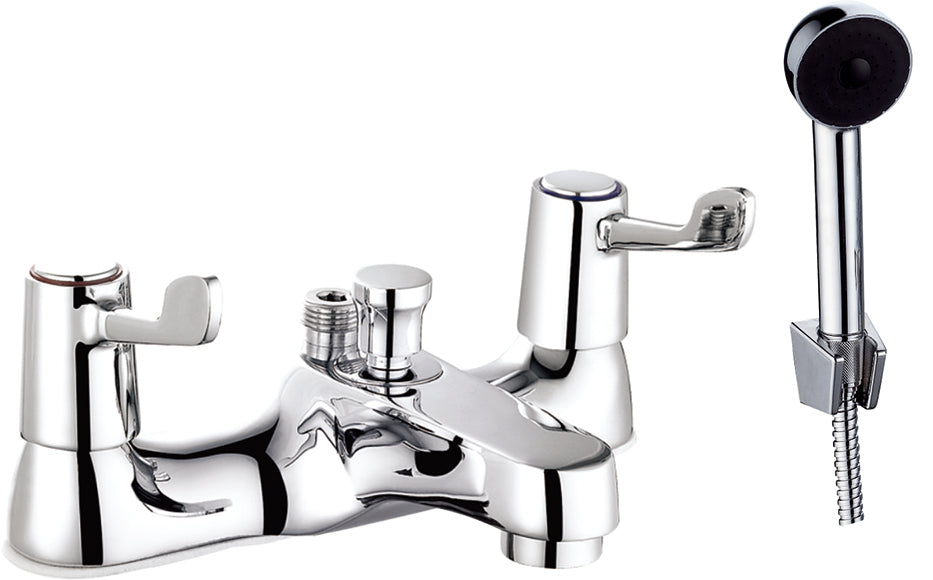 Nerus WRAS-Approved Bath Shower Mixer – Chrome, Two-Handle