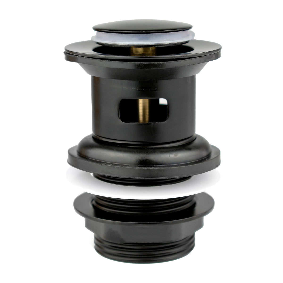 Click-Clack Basin Waste – Slotted, Brass Nut