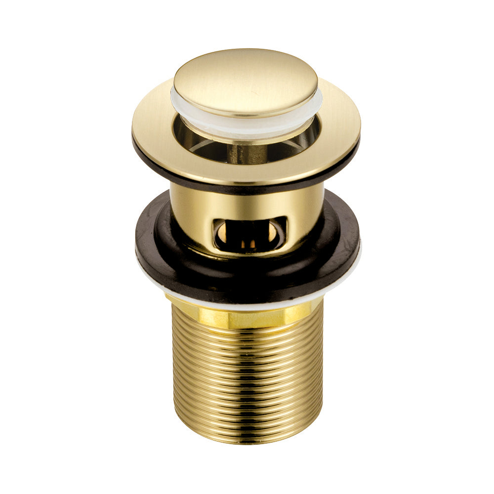 Click-Clack Basin Waste – Slotted, Brass Nut