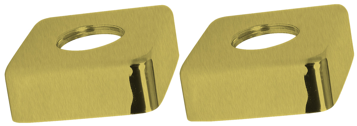 Square Shower Plates – Brushed Gold Finish