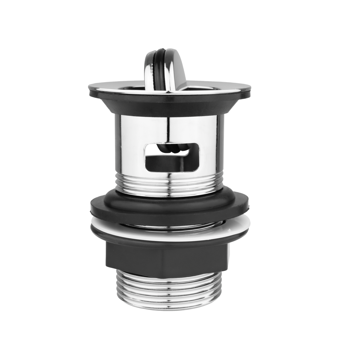 Slotted Basin Waste with Flip-Top Plug – Chrome, 78mm