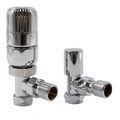 15mm Angle Westherm Classic Thermostatic Radiator Valve Twin Pack