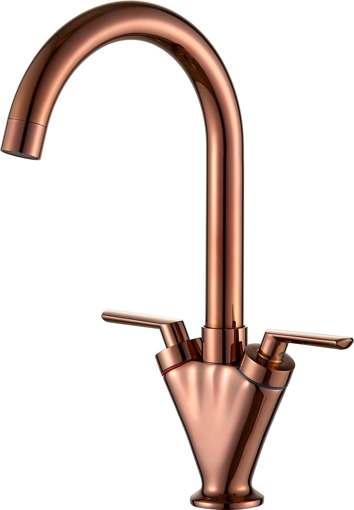 Vita Double Lever Kitchen Mixer Tap – Solid Brass, Deck Mounted
