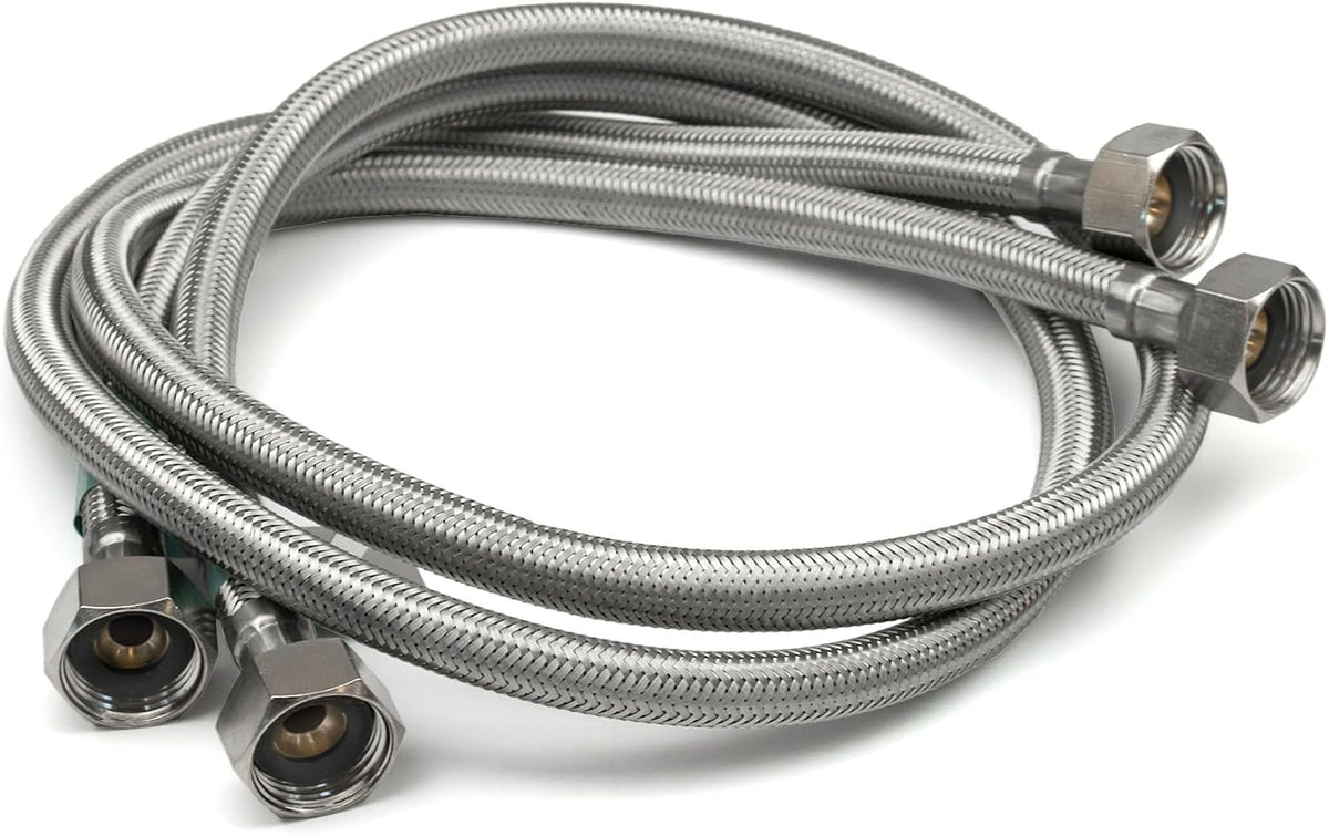 Flexi Pipe 1/2" x 1/2" BSP Flexible Tap Connector – 900mm (Pair)