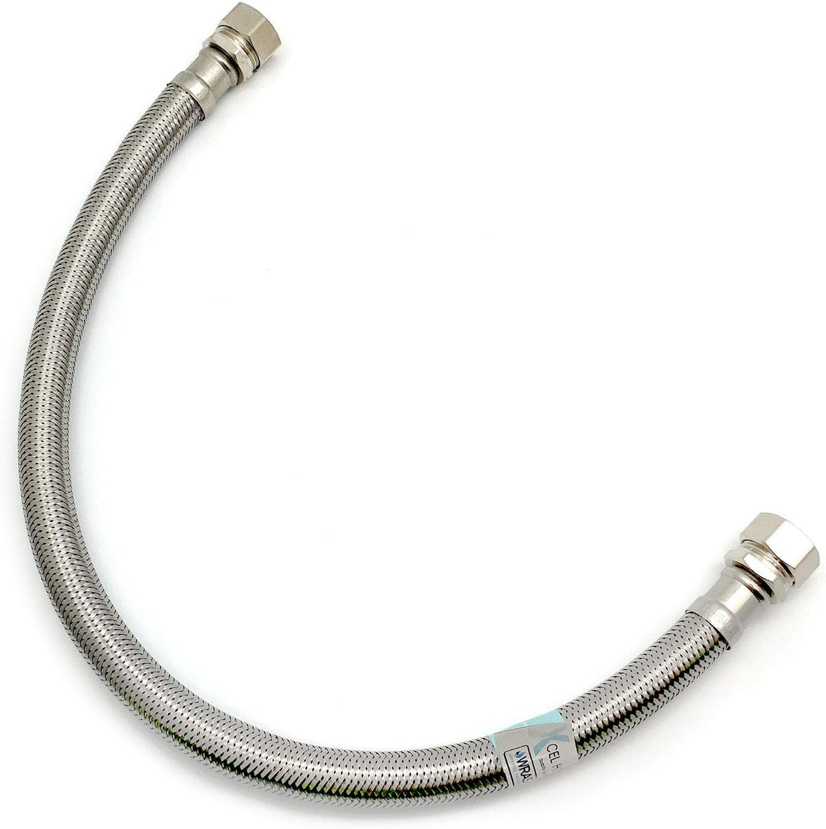 WRAS Flexi Pipe Connector – 15mm x 15mm Compression, 500mm, 9.8mm Bore